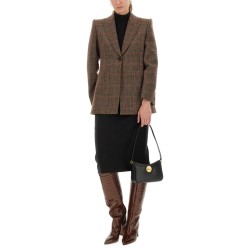 PLAID WOOL TAILORED JACKET