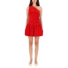 ONE-SHOULDER MINI DRESS "BLOOMER" EFFECT