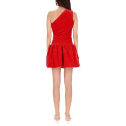 ONE-SHOULDER MINI DRESS "BLOOMER" EFFECT
