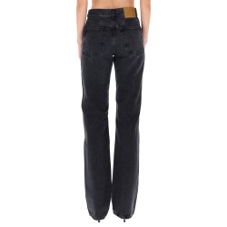 "STAR BLACK DENIM & LEATHER" PANTS
