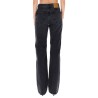 "STAR BLACK DENIM & LEATHER" PANTS