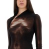 "BODY DUST" PRINT DRESS
