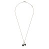 CHEZ VALENTINO METAL AND ENAMEL NECKLACE