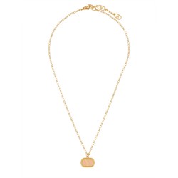 BRASS AND ENAMEL "OVALETTE" NECKLACE