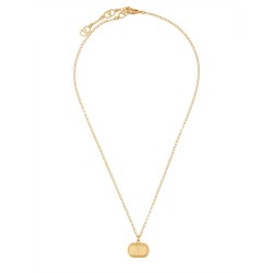 BRASS AND ENAMEL "OVALETTE" NECKLACE