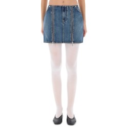 MINISKIRT WITH DOUBLE ZIPPER