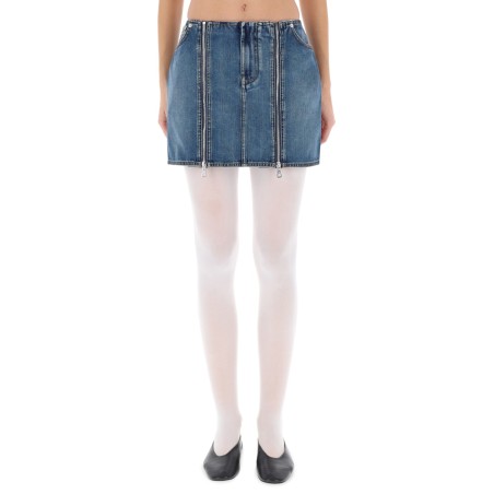 MINISKIRT WITH DOUBLE ZIPPER