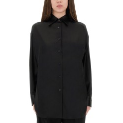 STRETCH SILK SATIN SHIRT