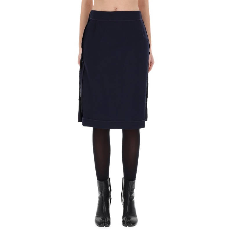 MIDI SKIRT WITH ZIPPER DETAIL