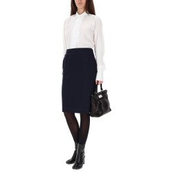 MIDI SKIRT WITH ZIPPER DETAIL