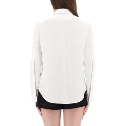 COTTON POPLIN SHIRT WITH CLAMP