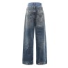 DOUBLE LAYER DENIM JEANS