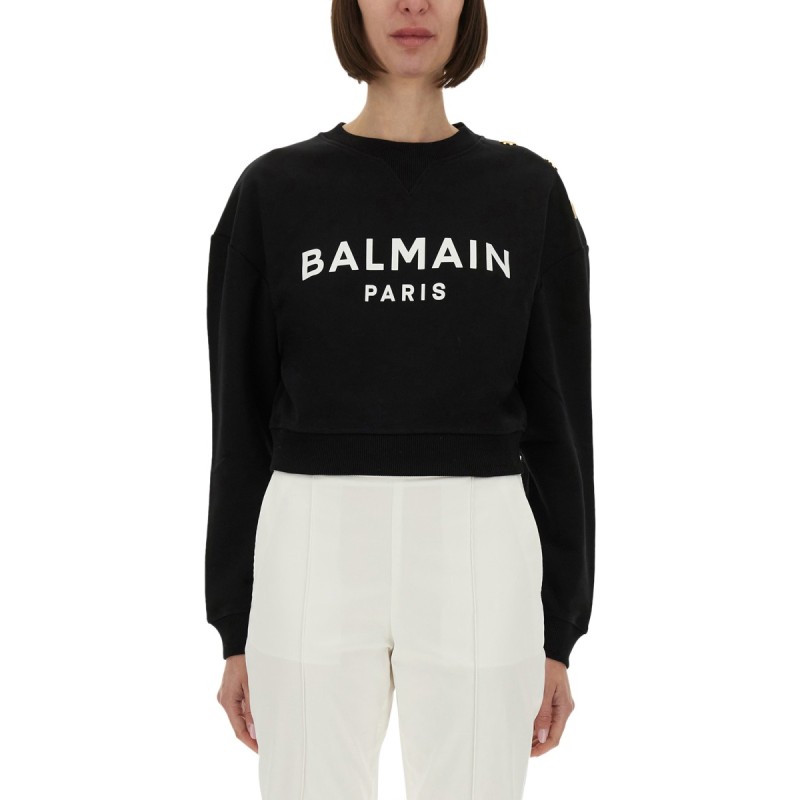 SWEATSHIRT WITH LOGO PRINT