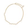 NECKLACE WITH BOWS AND CRYSTALS