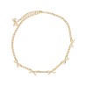 NECKLACE WITH BOWS AND CRYSTALS