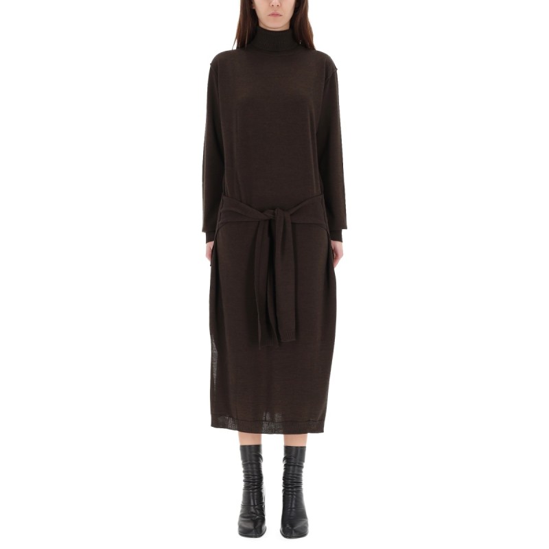 "TROMPE L'OEIL" MIDI DRESS