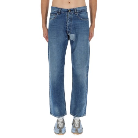 JEANS WITH SHELTER DETAIL