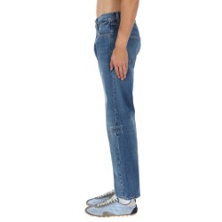 JEANS WITH SHELTER DETAIL