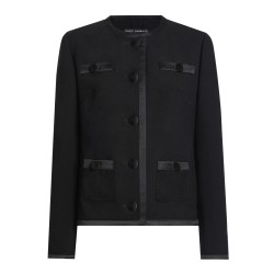 DOUBLE CREPE SINGLE-BREASTED JACKET