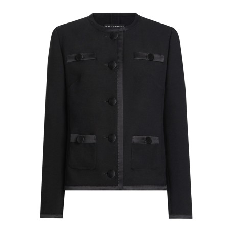 DOUBLE CREPE SINGLE-BREASTED JACKET