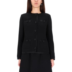 DOUBLE CREPE SINGLE-BREASTED JACKET