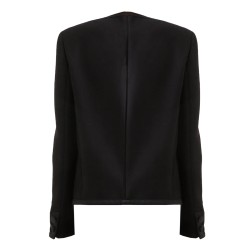 DOUBLE CREPE SINGLE-BREASTED JACKET