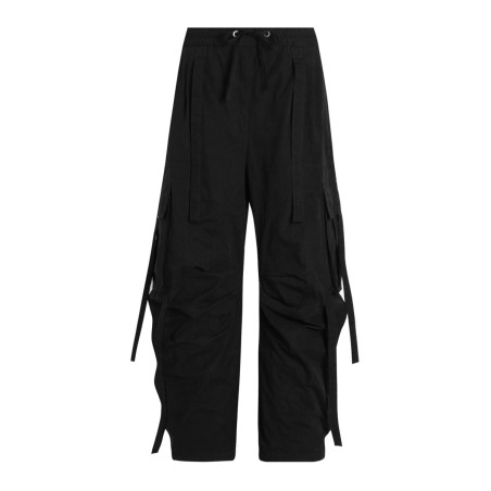 WAXED FAILLE CARGO PANTS