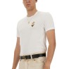 "BEE AND CROWN" EMBROIDERED T-SHIRT