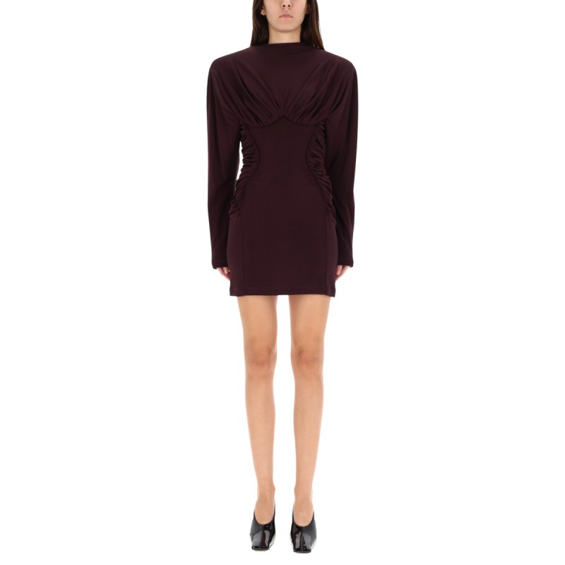 PLEATED MINI DRESS