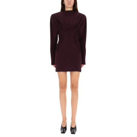 PLEATED MINI DRESS