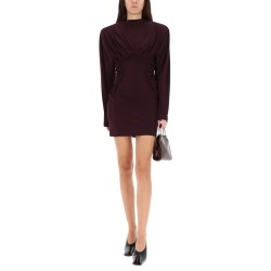 PLEATED MINI DRESS