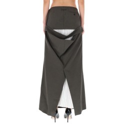 DECONSTRUCTED SKIRT WITH MARTINGALE DETAIL