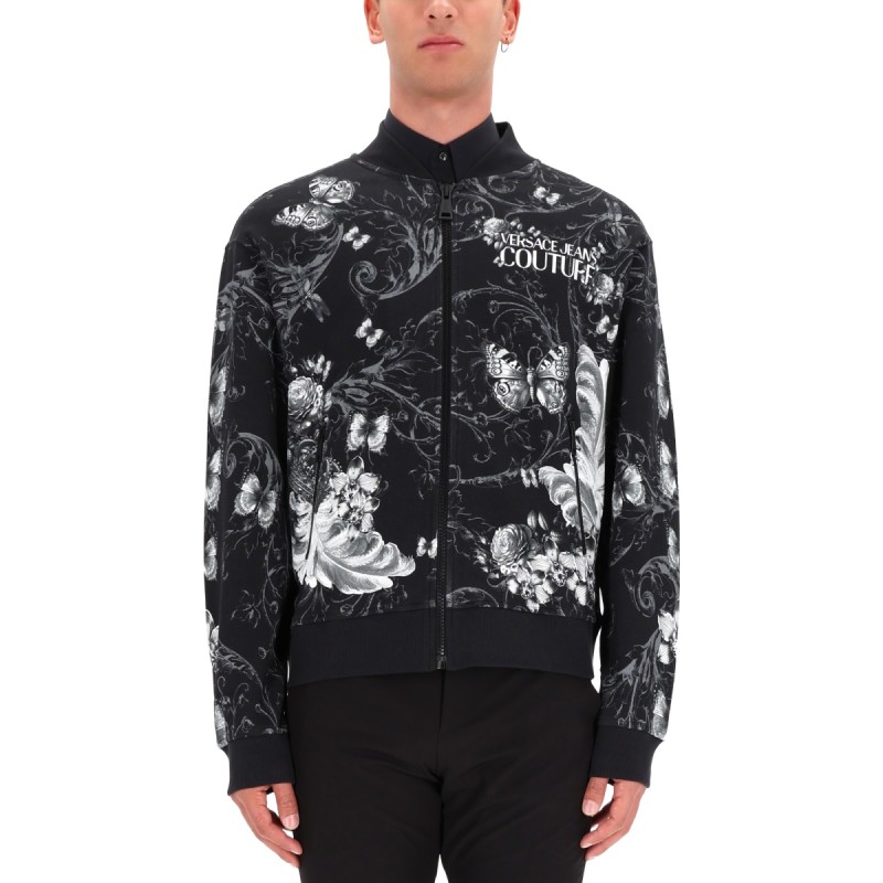 COTTON FLEECE BOMBER JACKET