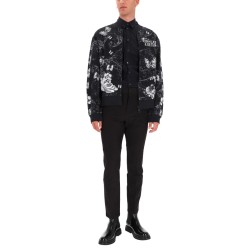 COTTON FLEECE BOMBER JACKET