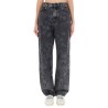 JEANS WITH FLORAL PATTERN