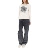 JEANS WITH FLORAL PATTERN