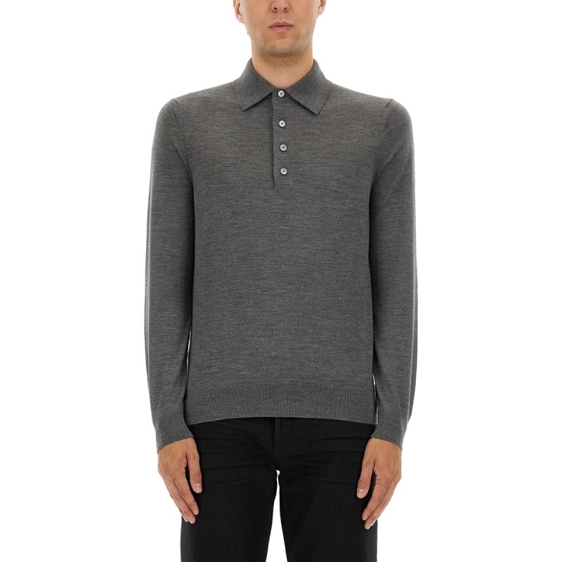 FINE MERINO VIRGIN WOOL POLO SHIRT