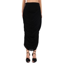 DRAPED MIDI SKIRT
