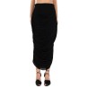 DRAPED MIDI SKIRT