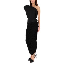 DRAPED MIDI SKIRT
