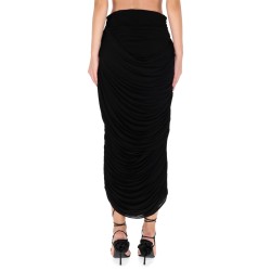 DRAPED MIDI SKIRT