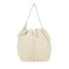 OVERSIZED "T MONOGRAM" BUCKET BAG