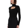 RIBBED TOP WITH BUCKLE