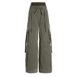 WAXED FAILLE PANTS