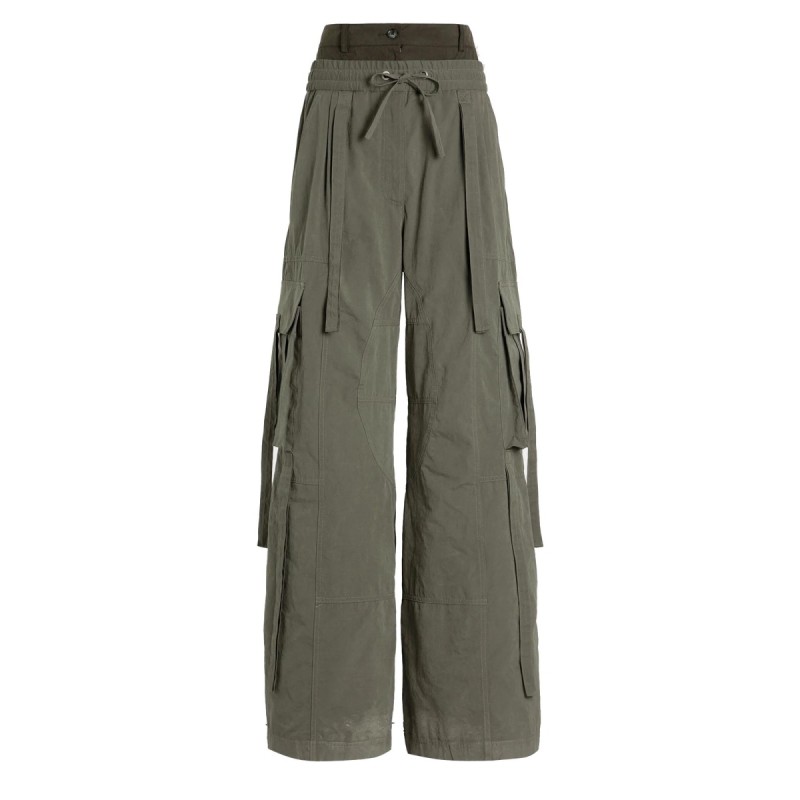 WAXED FAILLE PANTS