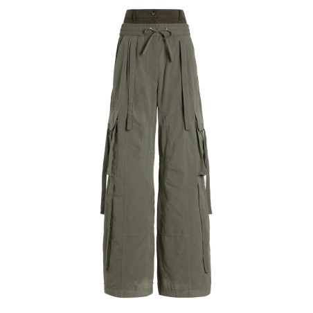 WAXED FAILLE PANTS