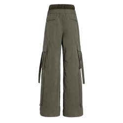 WAXED FAILLE PANTS