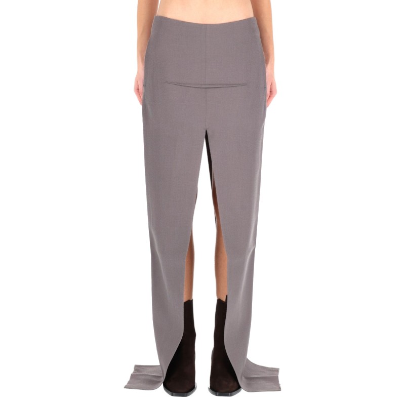 LONG SKIRT WITH CENTER SLITS