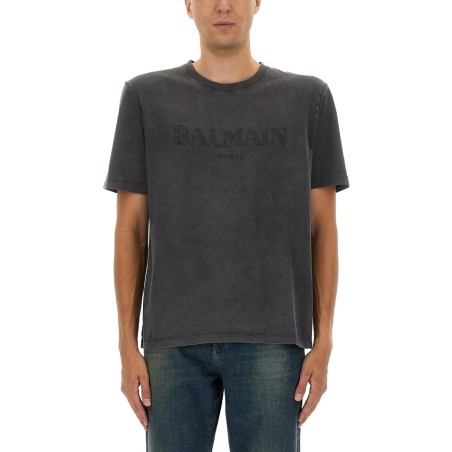 T-SHIRT WITH LOGO EMBROIDERY