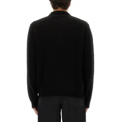 WOOL SWEATER WITH POLO COLLAR